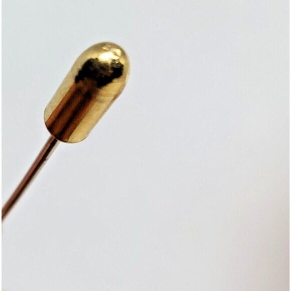 Rare Vintage Old Ship On The Seas Gold Tone Stick Pin | Nautical Lapel Pin - Picture 10 of 12